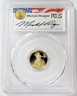 1993 P GOLD REAGAN LEGACY $5 AMERICAN EAGLE 1/10 OZ PCGS PR 70 DCAM