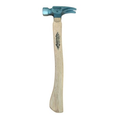 Stiletto TI16MC 16 oz Titanium Milled Face Framing Hammer 18'' Hickory Handle 
