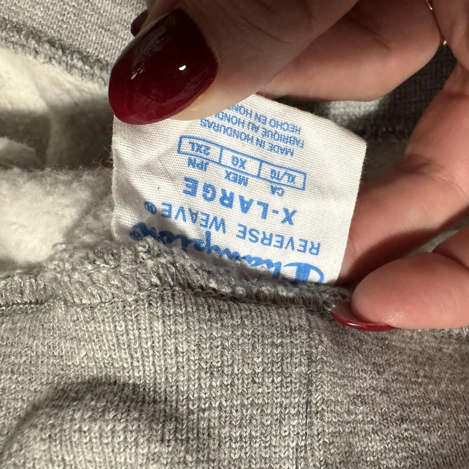 Pantalones deportivos Wisconsin Badgers para hombre XL gris NCAA College Champion tejido inverso Foto 4 de 4