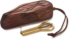 Jew'S Harp by P.Potkin in Shaman Wooden Case Mouth Musical Instrument