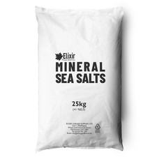 Image of 25kg Mineral Medium Coarse Bathing Sea Salts (0.8-2mm Granules) Bag or Tub
