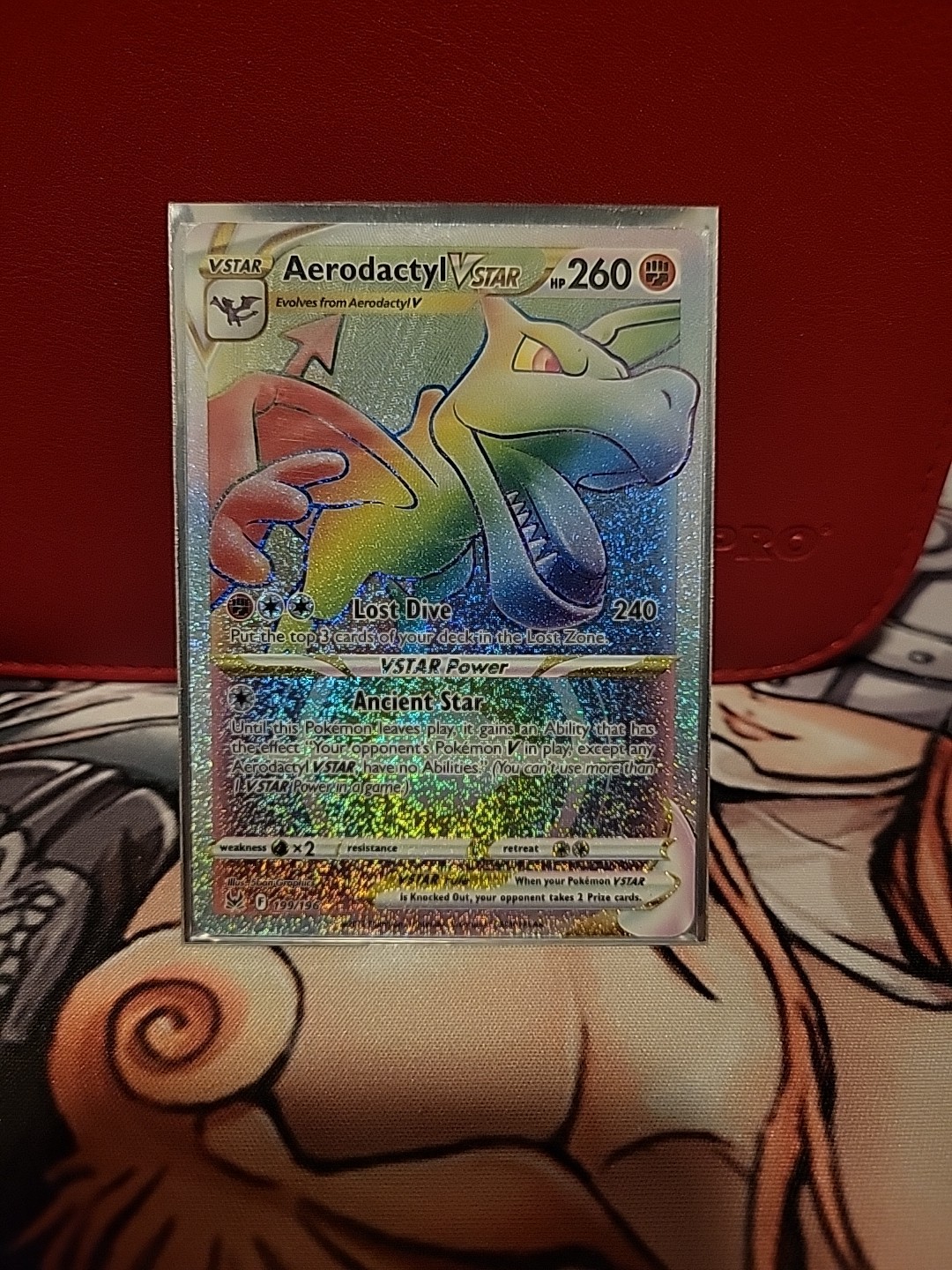 Aerodactyl VSTAR 199/196 Swsh11: Lost Origin Secret Rare Near Mint