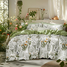 Duvet Cover King Size - 100 Cotton Reversible Floral King Duvet Cover Set with