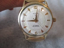 VINTAGE ELGIN 27j MENS SELFWINDING 761 WATCH USA-RUNS GOOD/NEEDS SERVICE- READ