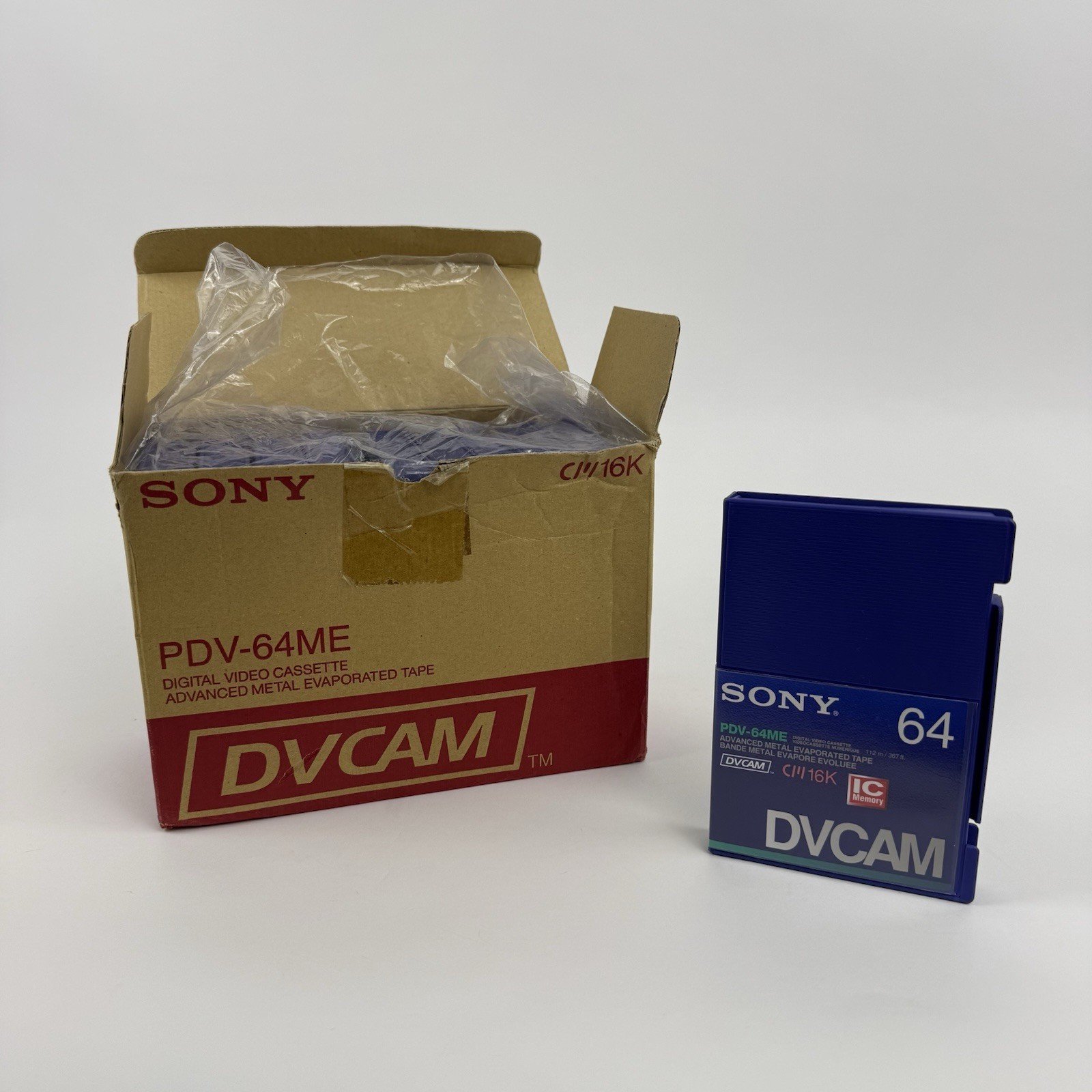 Sony PDV-64ME/2 DVCAM with Memory Chip for HDV Tape x10 - New Old Stock