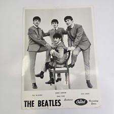 Original 1963-64 The Beatles Photo Capital Records 11" X 8" McCartney Lennon