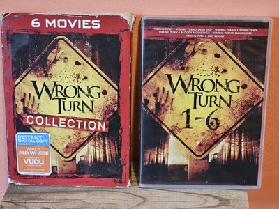 Wrong Turn 1 - 6 Complete Movie Collection DVD 6 Disc Set Unrated W/ Slipcover