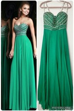 Sherri Hill Formal Dress #8546 Strapless Emerald Green NWT Women’s 8
