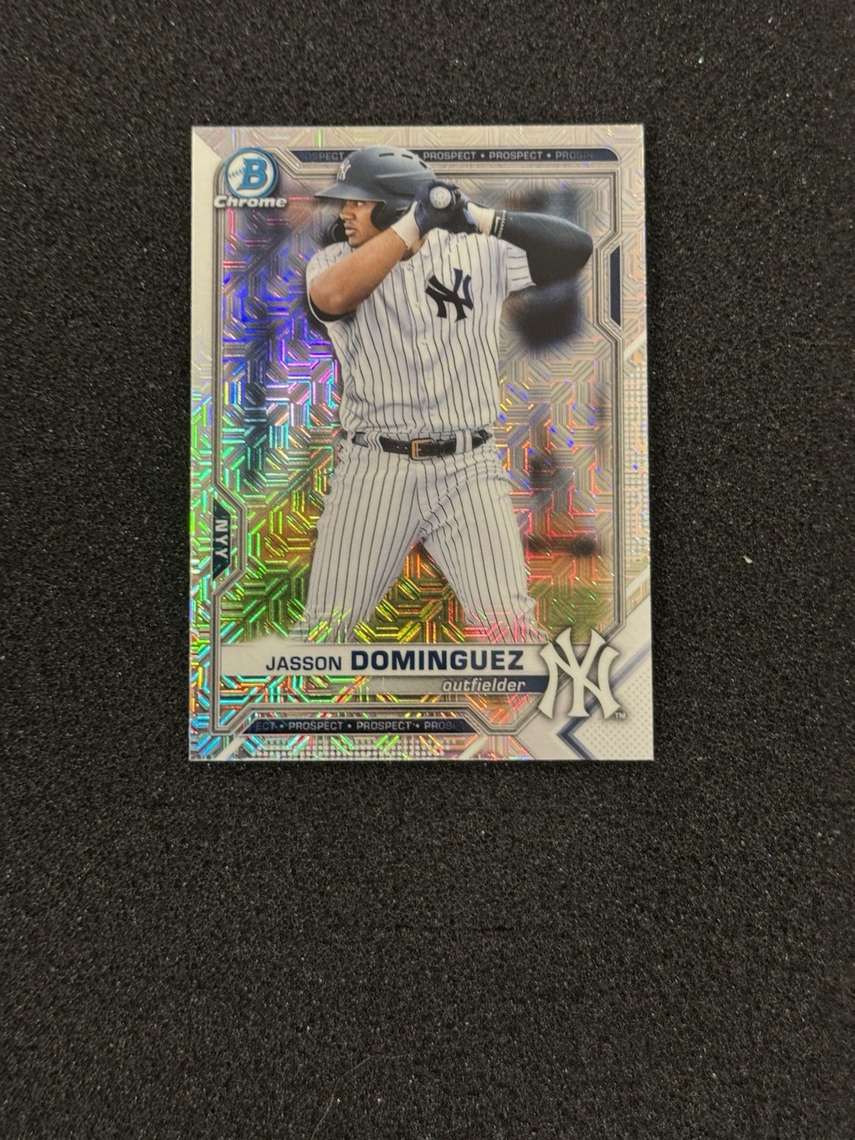 2021 Bowman Chrome #BCP-213 Jasson Dominguez Prospects Mojo Refractor Yankees