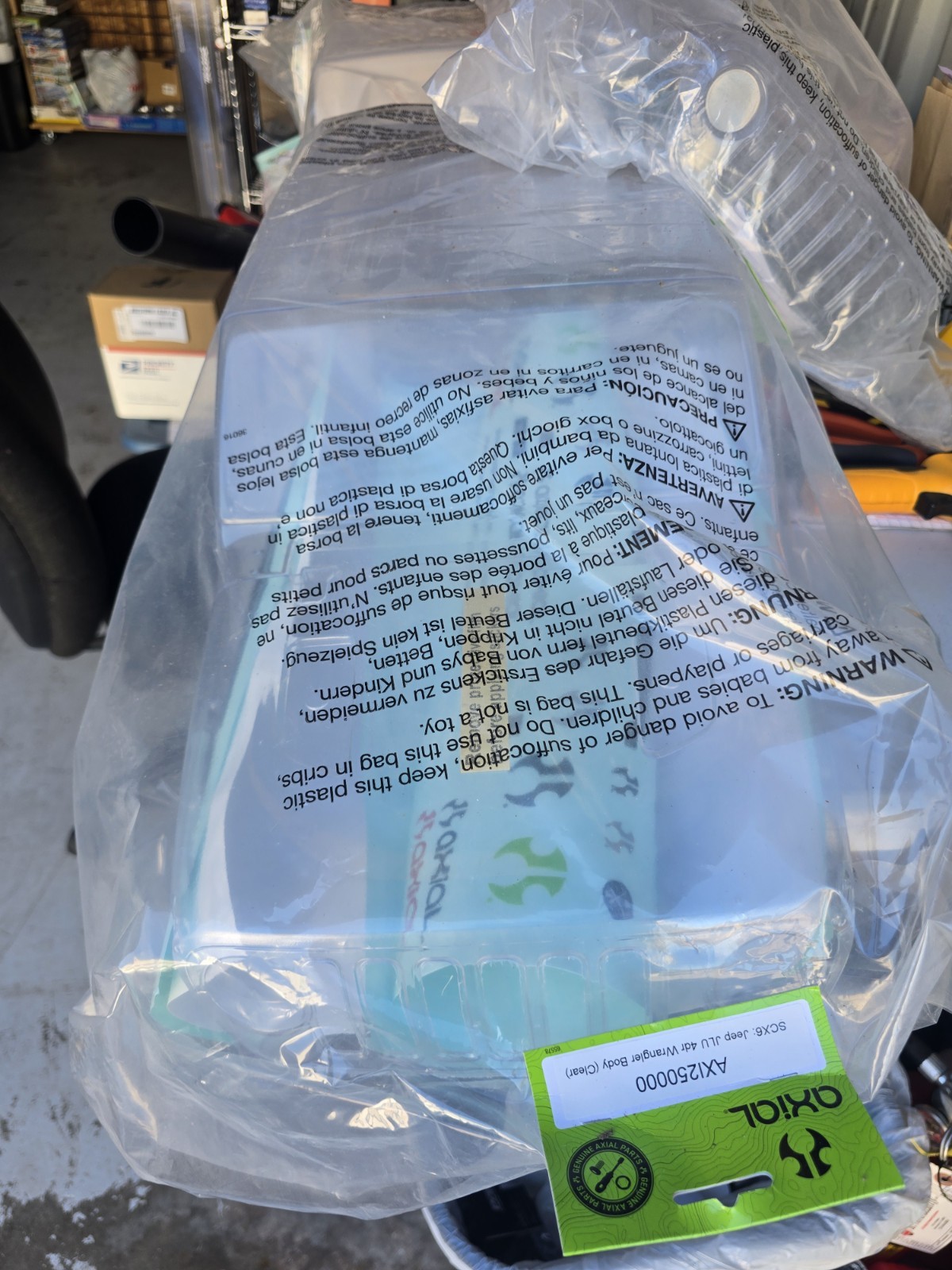 Axial SCX6 Jeep Wrangler Body (Clear) thumbnail 4