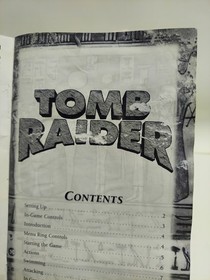 Tomb Raider CIB W/ Manual - Sega Saturn