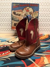 Vintage Official Lone Ranger Child Cowboy Boots w/ Box Endicott Johnson