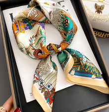 Bird Print 100 Mulberry Silk Shawl Square Scarf Wrap Bandanna 65X65cm new
