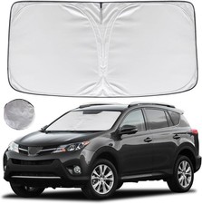 KAYZT Windshield Sun Shade for Toyota RAV4 2013-2018 RAV-4 Foldable Sunshade SUV