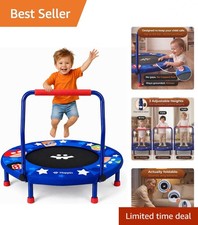 Mini Trampoline for Kids Ages 2-6 - Indoor/Outdoor, Lightweight, ASTM Approved