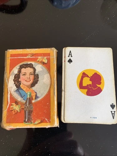 1943 COCA COLA VINTAGE PLAYING CARDS IN ORIGINAL BOX
