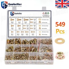 M6 M8 M10 Hexagon Flange Bolt Set 549pcs 8.8 Alloy Steel Hex Bolts Nuts Washers