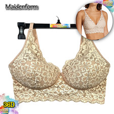 NWOT Maidenform Women's 36D Pure Comfort Lace Mesh Wireless Bralette DM1188