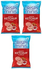 Quaker Chrupiące minis Smak ketchupu Brązowe chipsy ryżowe, 100g (3-pak)