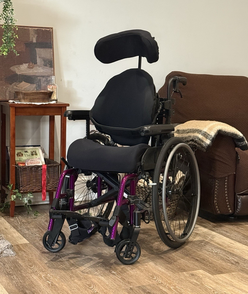 Whitmyer Jay J3 Manual Wheelchair Purple Black Tilt-In-Space