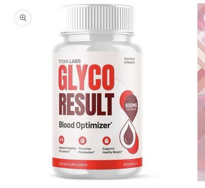 Titan Labs Glyco Result Blood Optimizer 600mg 60 Capsules Blood Health Support
