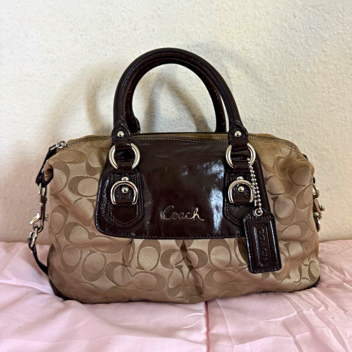 Coach Ashley Signature Satchel for sale | eBay