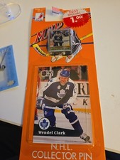 1991 Ace Novelty MVP Pin & Card #71069 Wendel Clark 