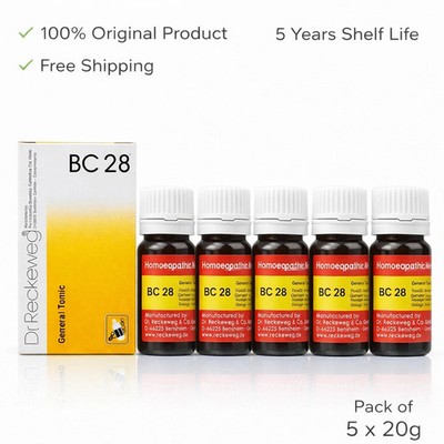 Dr Reckeweg BC 28 Tablets 20g Homeopathic General Wellness Support 5 Pack