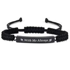 Bar Urn Bracelet for Ashes for Women Men Cremation Jewelry Adjustable Memorial K