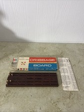 Vintage - Milton Bradley Pocket Cribbage Board Game - Plastic - Box - 4535