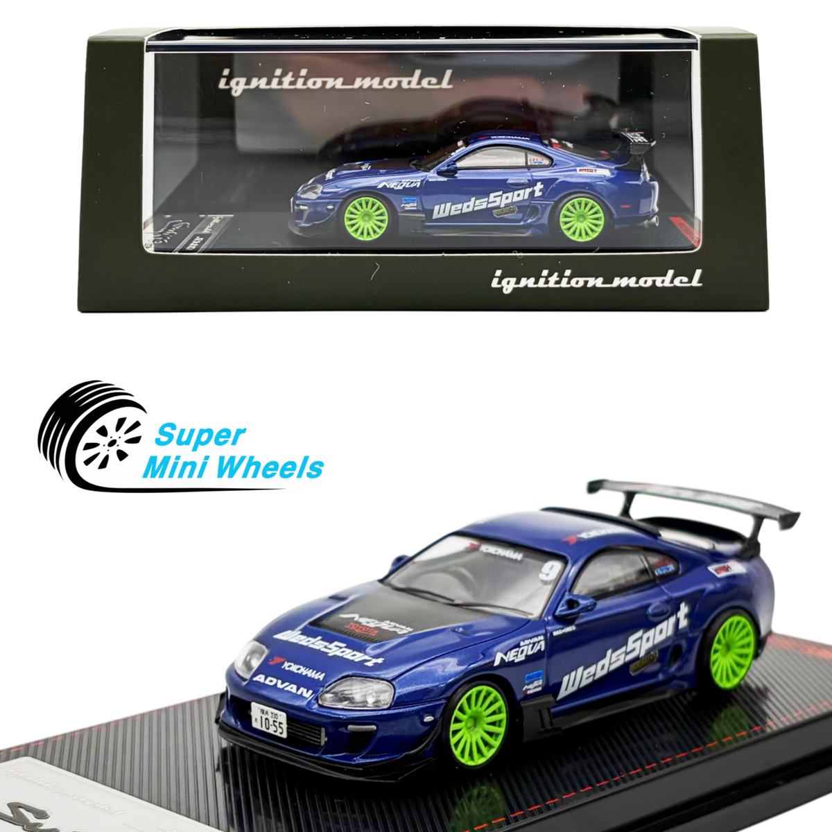 Ignition Model 1:64 Toyota Supra (JZA80) RZ – Blue | eBay