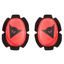 Dainese Pista Knieschleifer neon rot/schwarz Lederkombi Kombi Slider Racing NEU