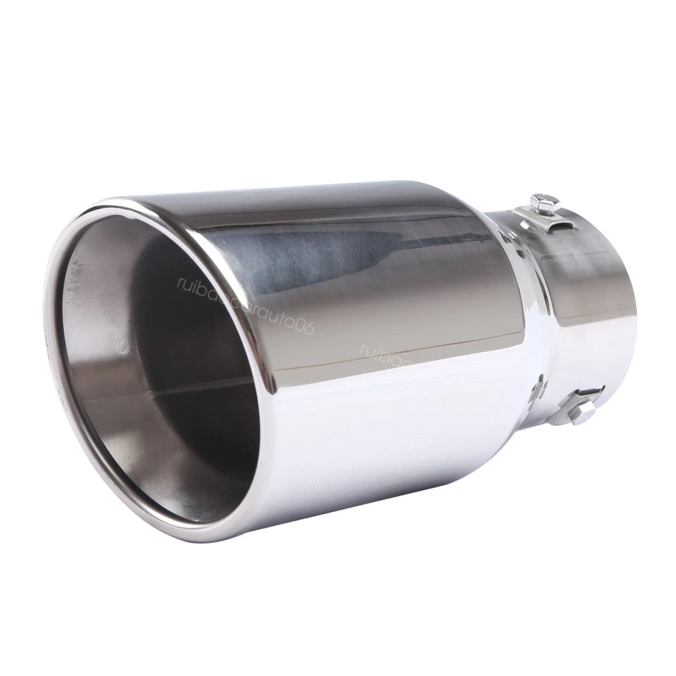 38-76mm Straight Exhaust Pipe Car Rear Throat Muffler For 2013 Fiat 500 Abarth - Image 2 of 4