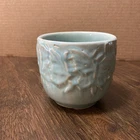 Vintage Nelson McCoy Pottery Butterfly Planter USA Blue Green 4”Tall, 4.25”Wide