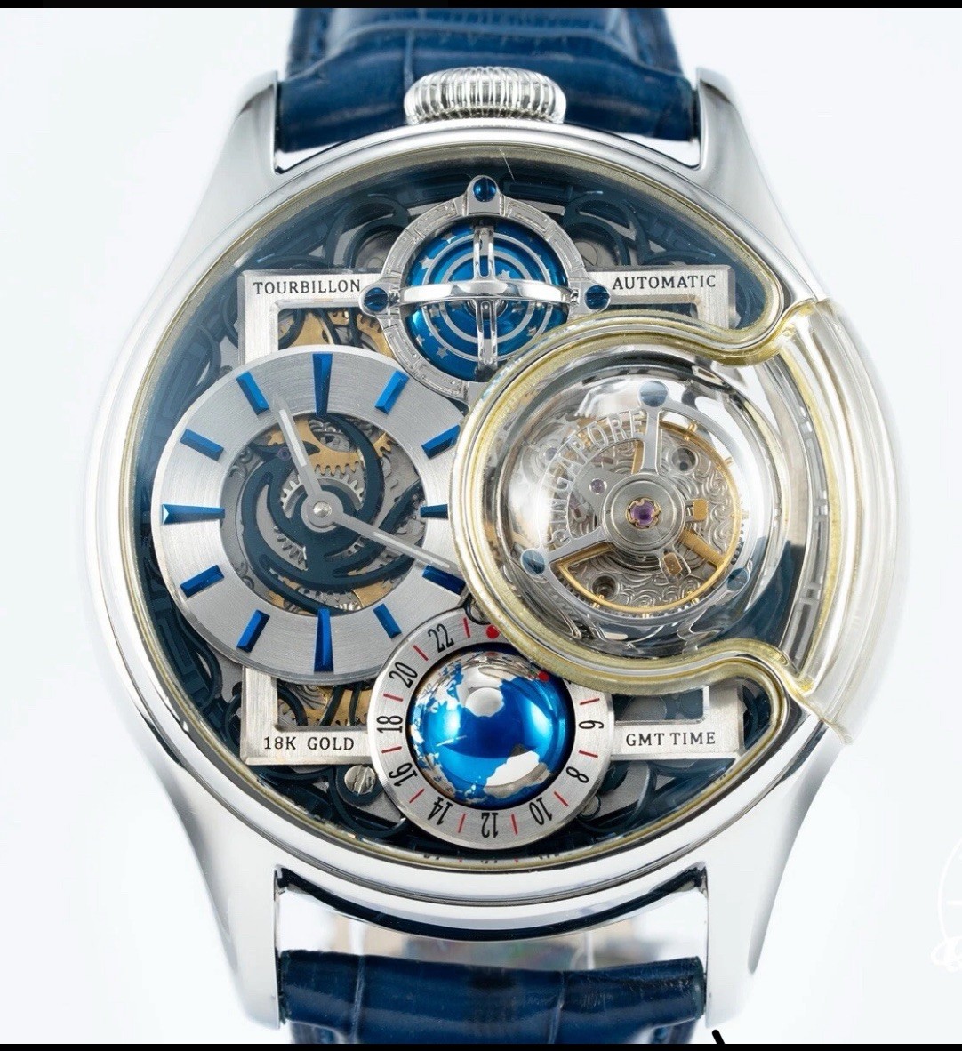 *Rare* Memorigin Stellar Series GMT Tourbillon Limited Edition Watch AT 0502