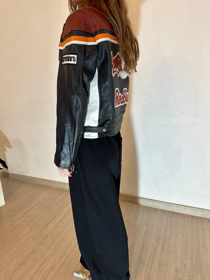 Chaqueta de carreras de cuero Red Bull Top Gear vintage Foto 4 de 4