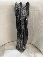 Large Freestanding Orthoceras Fossil Tower Sculpture ~13” Polished Tall Old