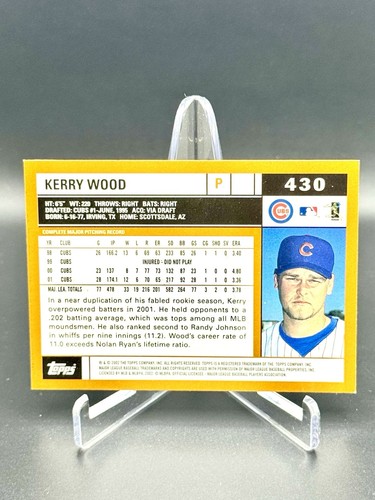 2002 Topps - Kerry Wood #430 - Picture 2 of 2