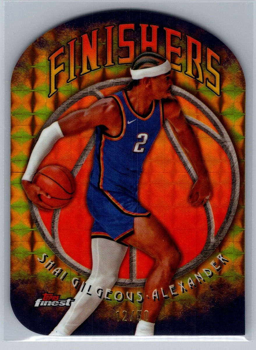 50 2025-26 Topps Finest - Finishers Gold Shai Gilgeous Alexander