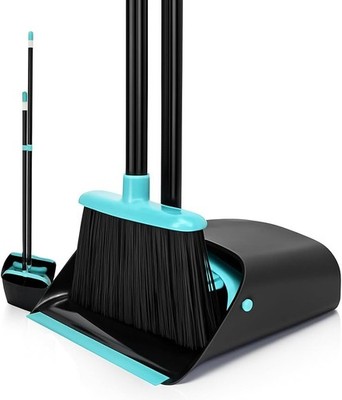 Upgrade Broom and Dustpan Combo Set Extendable 52 Inch