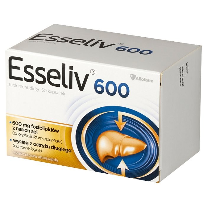 Esseliv 600 mg liver support capsules, 50 pcs.