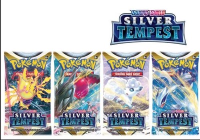  Pokemon TCG Silver Tempest Booster Pack - 10 Cards