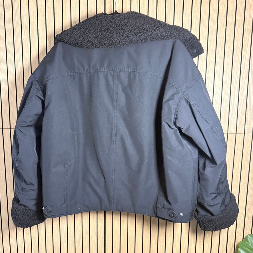 007 ASOS - & Other Stories Oversized Shearling Trim Jacket (XS, EUC) View 2