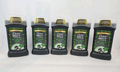 Dove Men+Care Mint Chocolate Martini Deodorant Stick Aluminum Free 3 oz Lot of 5