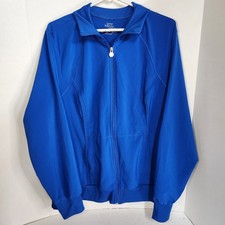 Royal Blue Cherokee Scrubs Infinity Zip Front Jacket W XL Antimicrobial