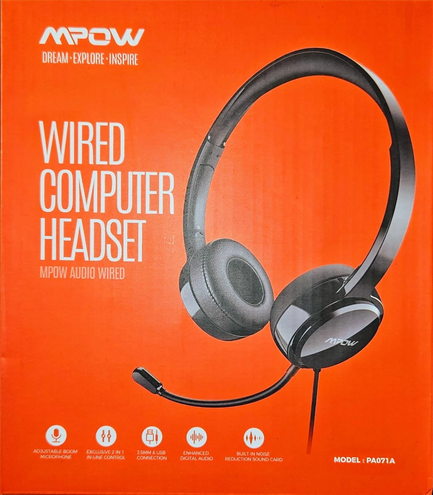 USB Headset PC mit Mikrofon | MPOW PA071A Homeoffice Schule Büro Videokonferenz USB Headset PC mit Mikrofon | MPOW PA071A Homeoffice Schule Büro Videokonferenz
