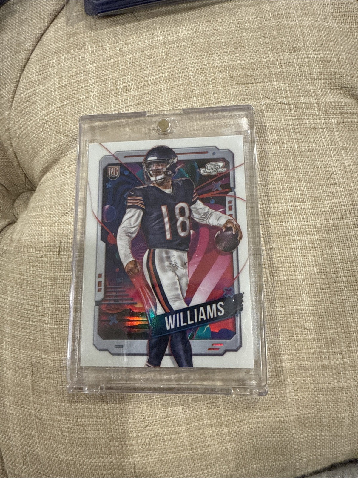 Caleb Williams 2024 Topps Cosmic Chrome White Hole Refractor RC #118 Bears