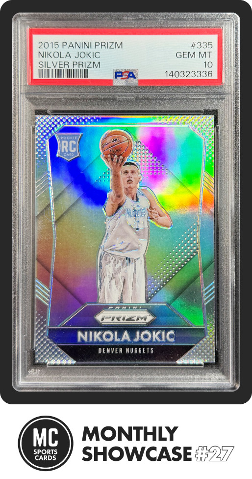 NIKOLA JOKIC PSA 10 2015-16 PANINI PRIZM #335 ROOKIE SILVER RC SP GEM MINT RARE