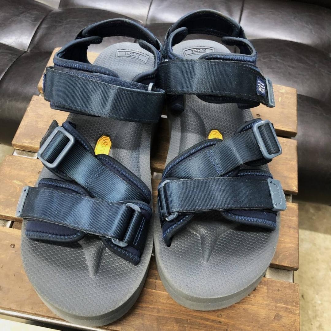 SAOLA Sandali uomo Suicoke Kisee Vpo 28 cm suola spessa blu navy usati spedizione gratuita