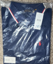 Polo Ralph Lauren Navy Short Sleeve Polo Shirt Collared Logo Solid S